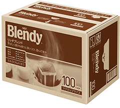 写真：「ブレンディ®」 レギュラー・コーヒードリップパックリッチ・ブレンド100袋